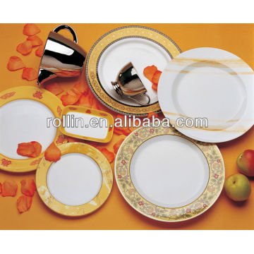 fine white porcelain food safe hotel dinner set